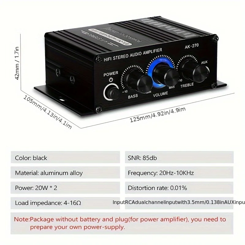AK-270 HIFI Amplifier Channel  - đánh giá và giá Audio Home Cinema