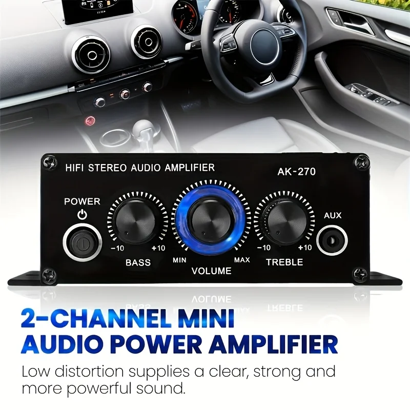 AK-270 400W Mini Power Amplifi - đánh giá và giá Audio Home Cinema